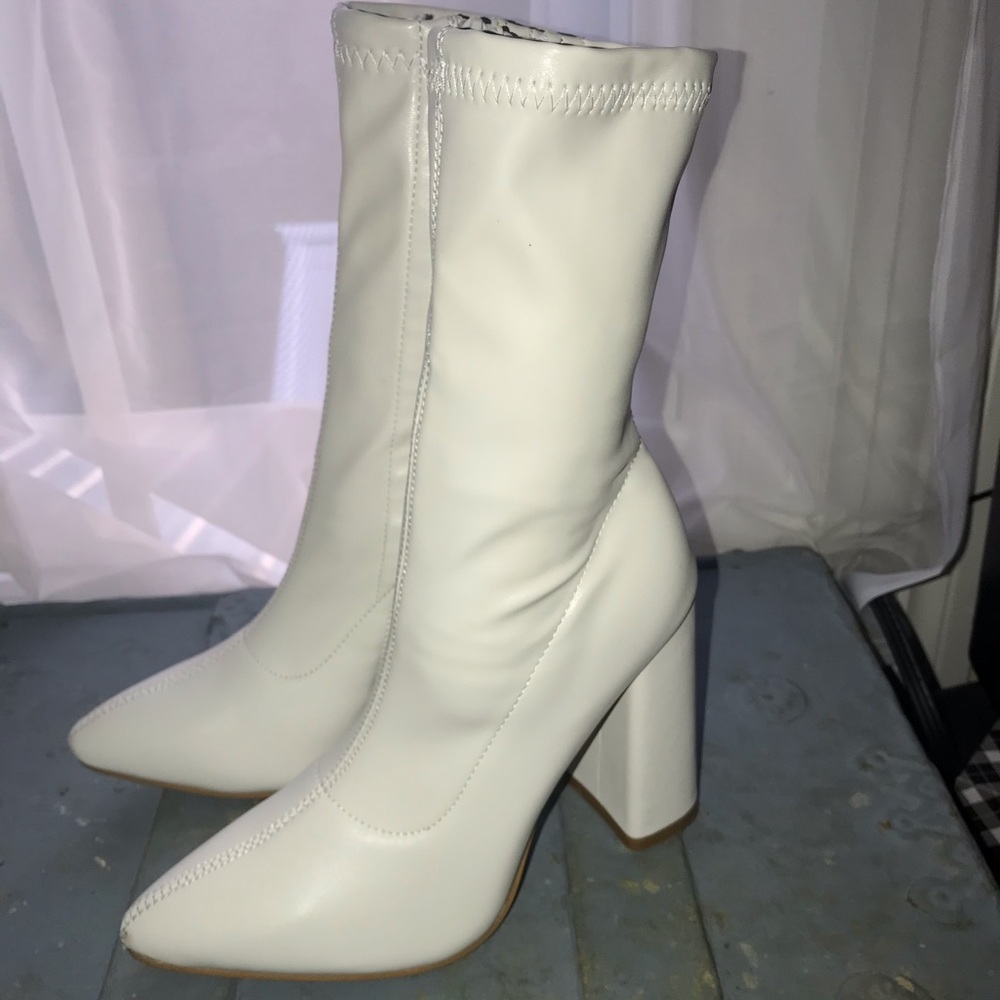 White gogo boots!